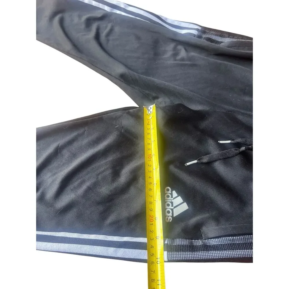 Adidas Aeroready Track Pants Drawstring Skinny Fit Black Women’s SZ M 26 X28 GUC